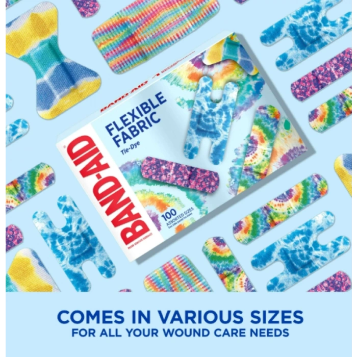 Band-Aıd Flexıble Fabrıc Tie Fabrıc Yara Bandı 100 Assorted Sızes