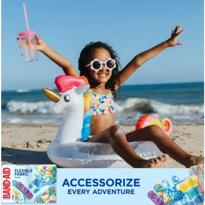 Band-Aıd Flexıble Fabrıc Tie Fabrıc Yara Bandı 100 Assorted Sızes