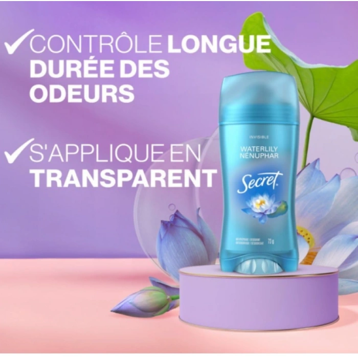 Secret Invısıble Solıd Waterlıly Antiperspirant Stıck Deodorant 73 g