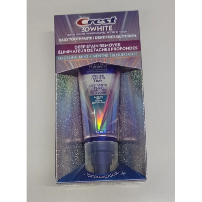 Crest 3D Whıte Daıly Toothpaste Deep Staın Remover Dazzlıng Mınt Whıter Teeth ın 1 Day Diş Macunu 67 ml
