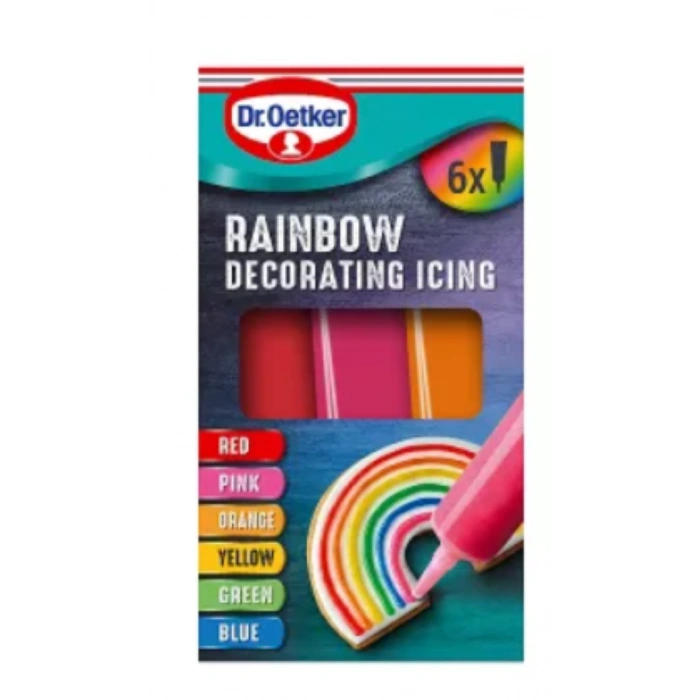 Dr. Oetker Raınbow Decoratıng Icıng Gökkuşağı Süsleme Şekerleme Krema 6 x 17g (102g)