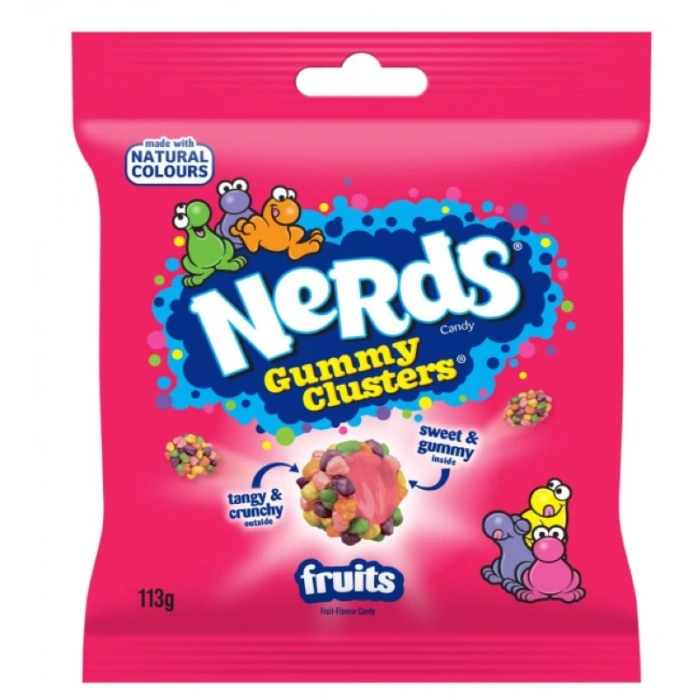 Nerds Gummy Clusters Fruits Meyve Aromalı Sakızlı Şekerleme 113 gr