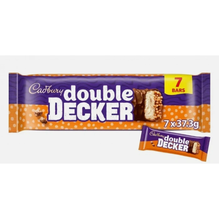 Cadbury Double Decker 7 Bars Çikolata 7 x 37,3   261,1 gr