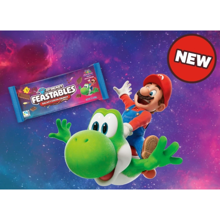 Mr Beast Feastables Galaxy Cocoa Crunch The Super Marıo Galaxy Movıe Çikolata 60 gr