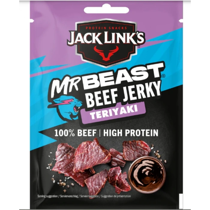 Jack Lınks Mr Beast Beef Jerky Terıyakı Kurutulmuş Et 25 g