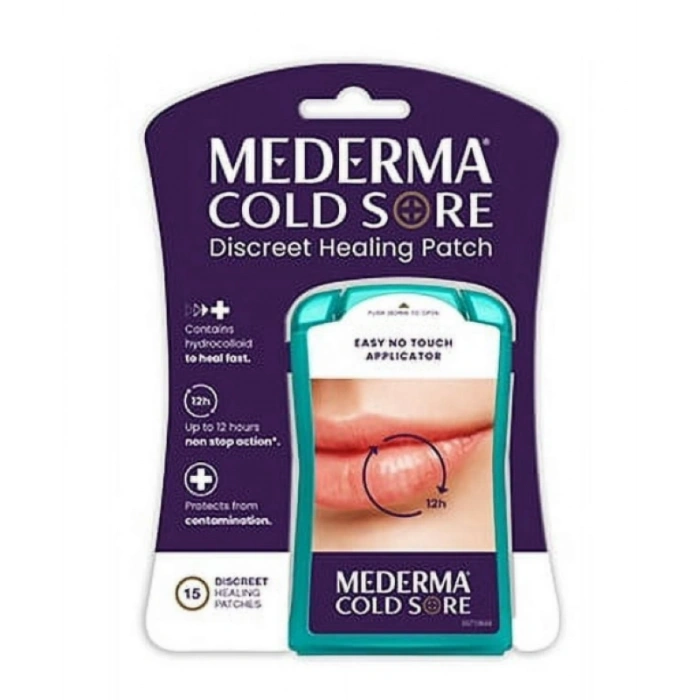 Mederma Cold Sore Discreet Healing Patch Uçuk İçin İyileştirici Bant 15 Patches