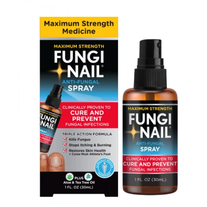 Fungı Naıl Antı-Fungal Sprey Clınıcally Proven To Cure and Prevent Infectıons Aloe & Tea Oil  30 ml