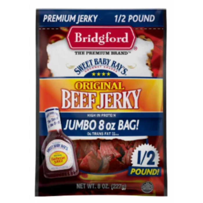 Bridgford Sweet Baby Rays Sweet Orıgınal Beef Jerky  Kurutulmuş Et 227 gr