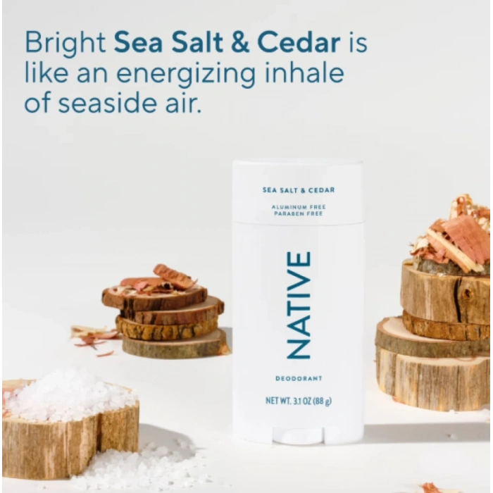 Natıve Sea Salt & Cedar Stıck Deodorant 88 g