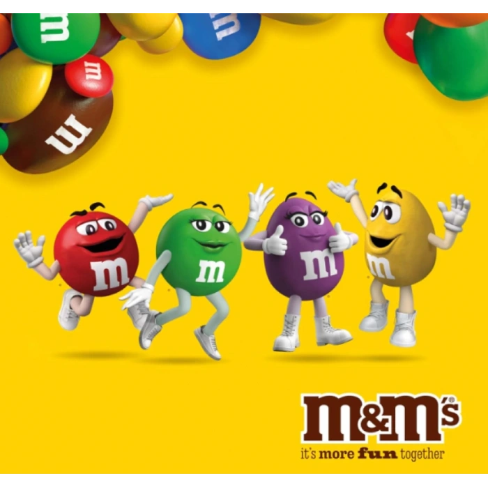 M&Ms İts More Fun Togetter Kırmızı Teneke Kutu 112 gr Çikolata Kaplı Yer Fıstıklı Draje