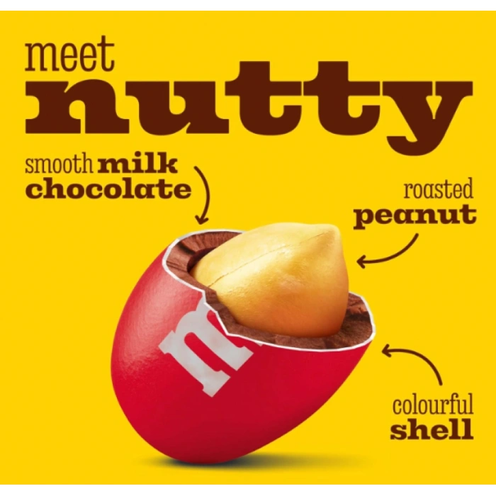 M&Ms İts More Fun Togetter Kahverengi Teneke Kutu 112 gr Çikolata Kaplı Yer Fıstıklı Draje