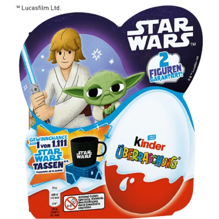 Kinder Überrasschung Star Wars 2 Fıguren Garantıert Sürpriz Yumurtalar 20 g