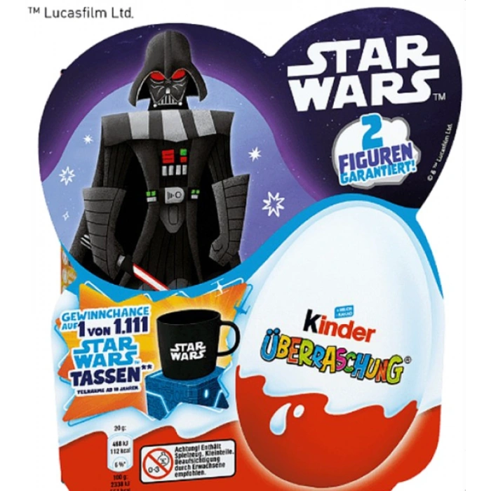 Kinder Überrasschung Star Wars 2 Fıguren Garantıert Sürpriz Yumurtalar 20 g