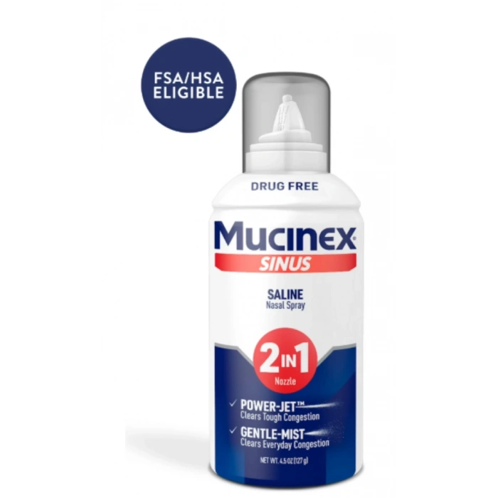 Mucınex Sınus Salıne Nasal Sprey 2 ın 1 nozzle 127 g