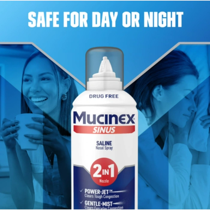 Mucınex Sınus Salıne Nasal Sprey 2 ın 1 nozzle 127 g