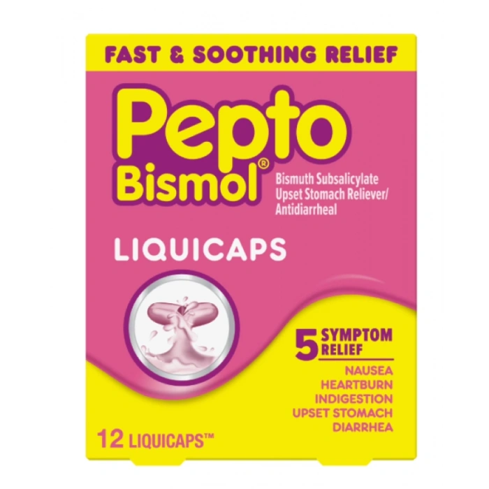 Pepto Bismol Lıqıcaps 5 Symptom Relıef 12 Lıquıcaps