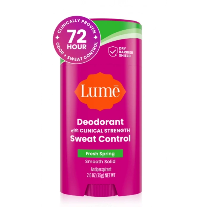 Lume Deodorant With Clınıcal Strength Sweat Control Fresh Spring Smooth Solid Antiperspirant Deodorant 75 g