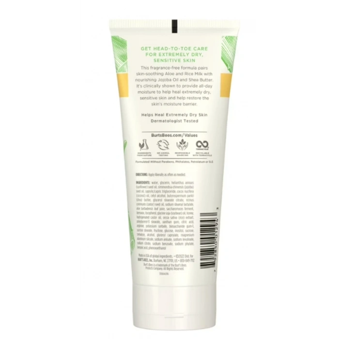 Ultra Care Burts Bees Healing Body Lotıon Aloe &   Rice Milk Sensıtıve Losyon 170 g