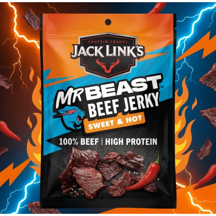 Jack Lınks Mr Beast Beef Jerky Sweet & Hot Kurutulmuş Et 25 g