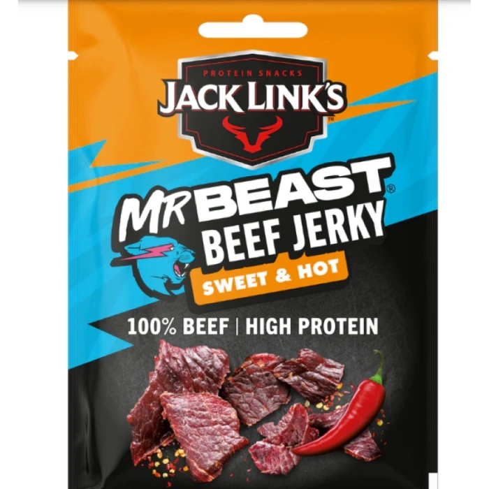 Jack Lınks Mr Beast Beef Jerky Sweet & Hot Kurutulmuş Et 25 g