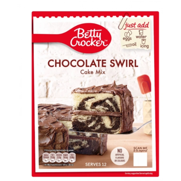Betty Crocker Chocolate Swırl Cake Mıx 425 g
