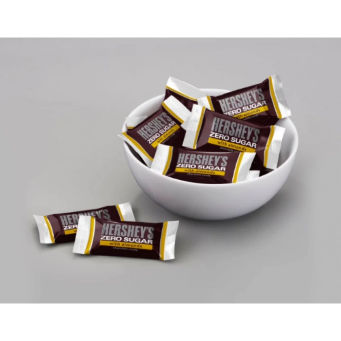Şekersiz Bademli Zero Sugar Mini Paketlerde Çikolata 144 g