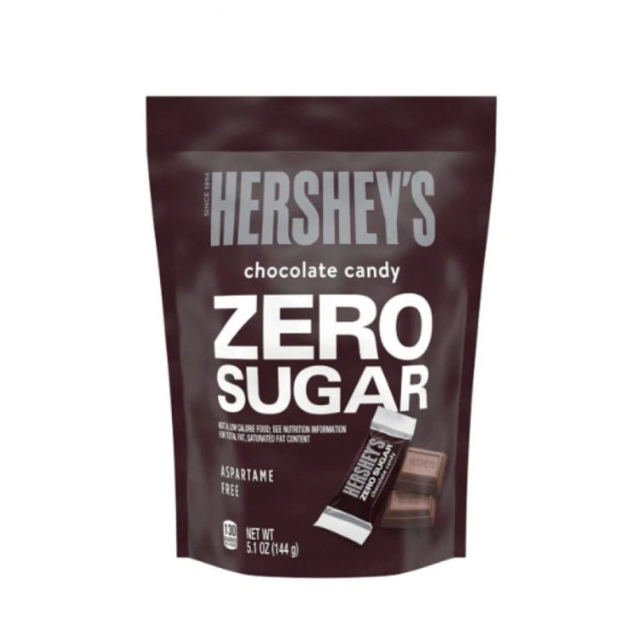 Şekersiz Çikolata Zero Sugar Mini Paketlerde Çikolata 144 g