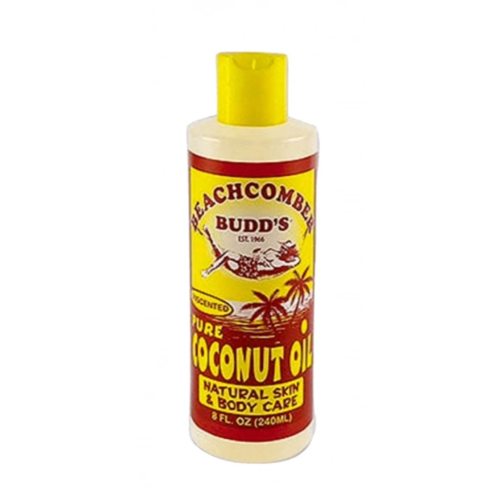 Beachcombeer Budds Unscedted Pure Coconut Oil Natural Skın & Body Care 240 ml