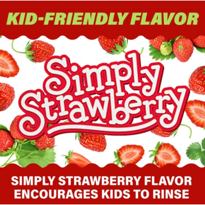 Act Kids Antıcavıty Fluorıde Rınse Pure Protech Simply Strawberry Çocuk Gargarası 500 ml