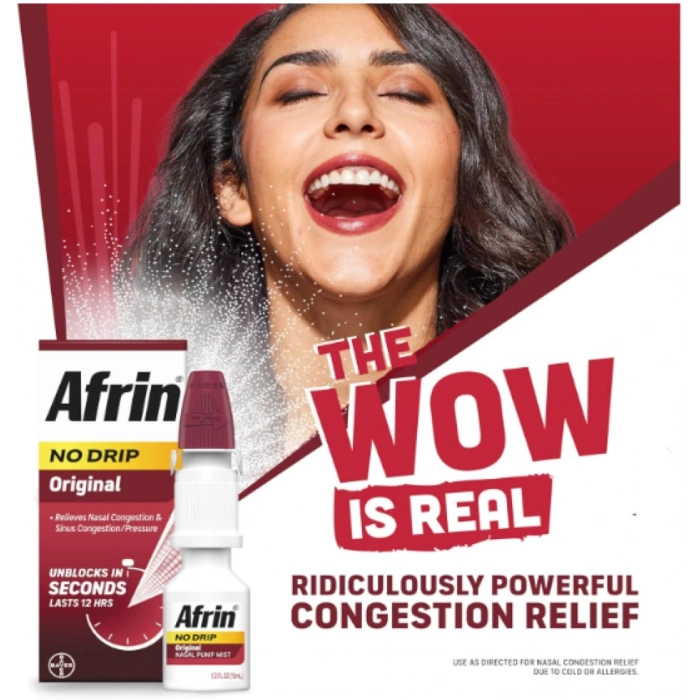 Afrin No Drıp Orıginal Nasal Pump Mıst 15 ml