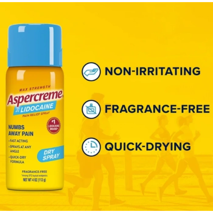 Aspercreme Max Strenght Dry Sprey 113 gr