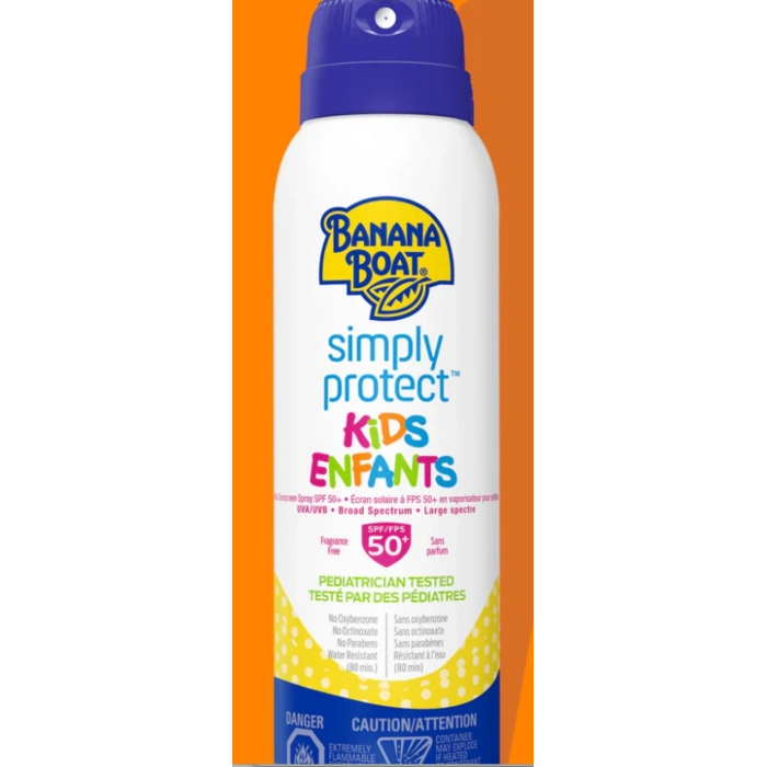 Banana Boat Simply Protect Kids Enfants 50 spf Güneş Kremi 141 ml