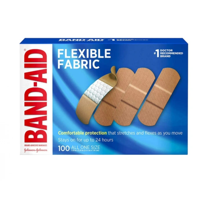 Band-Aıd Flexıble Fabrıc Comfortable Protection 100 All One Size Yara Bandı