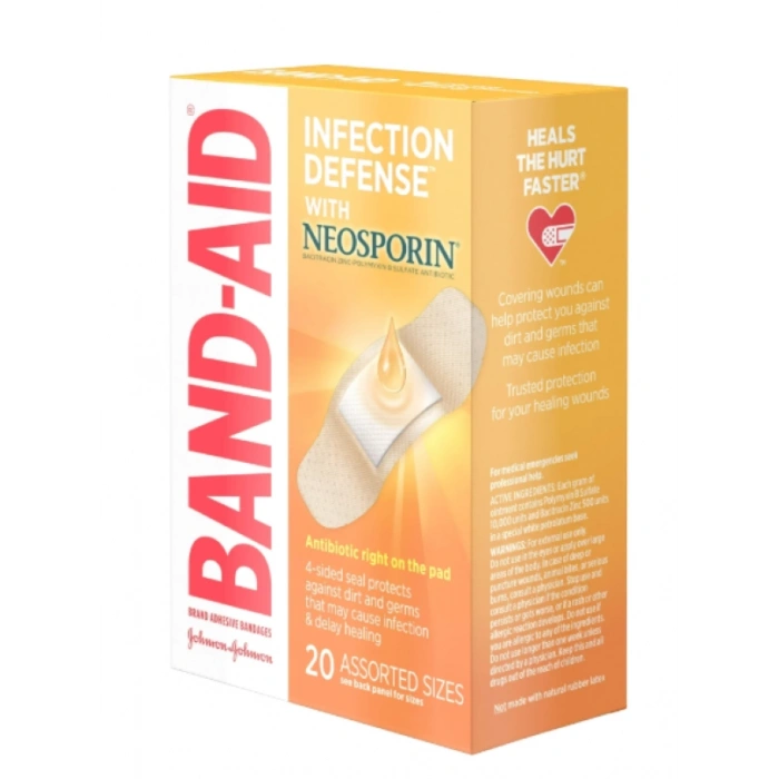 Band-Aıd Infectıon Defense Wıth Neosporın Yara Bandı 20 Adet