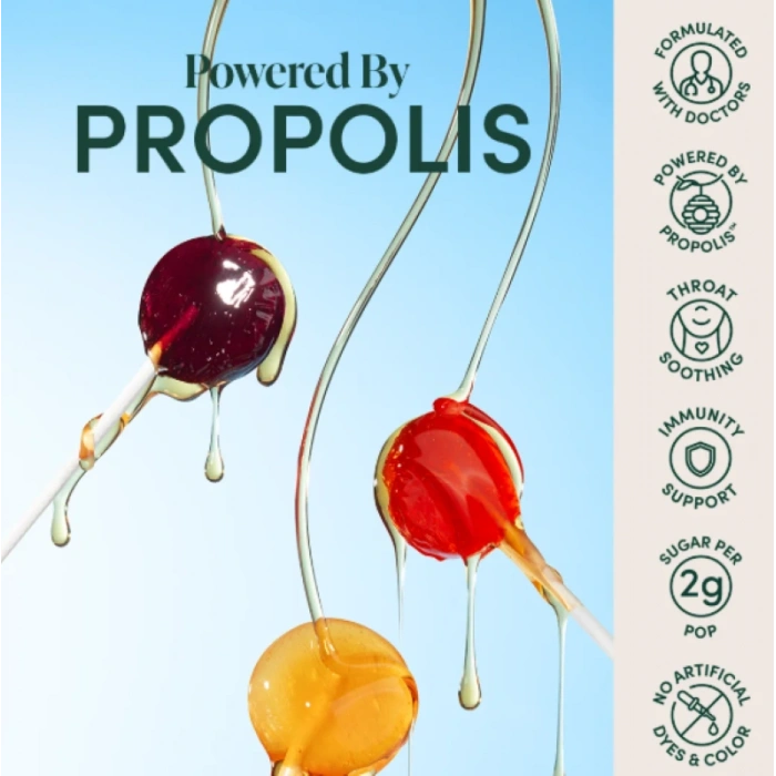 Beekeepers Naturals Lollipop Throat Soothıng 10 Pops 62 gr