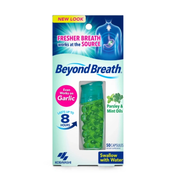 Beyond Breath Fresher Breath Works at the Source 50 Capsules