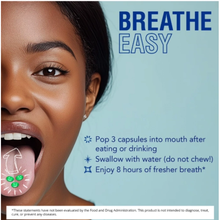 Beyond Breath Fresher Breath Works at the Source 50 Capsules