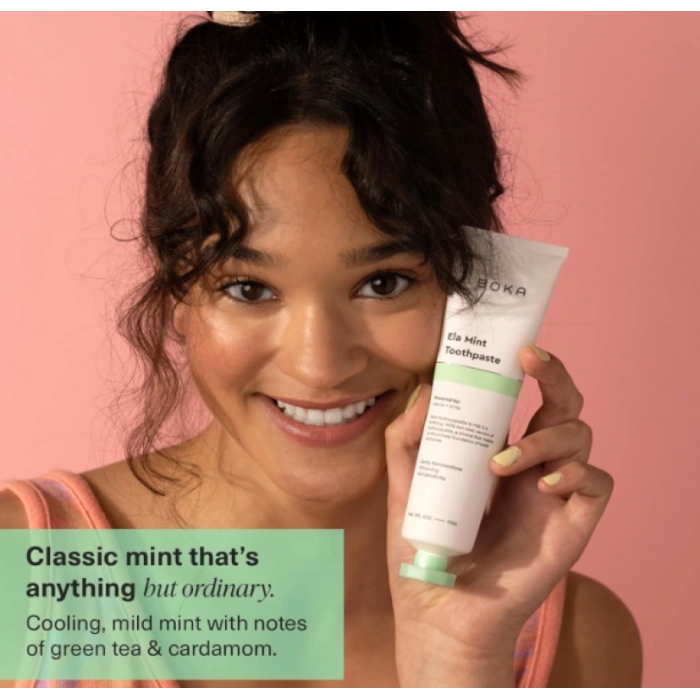 Boka Nano -Hydroxyapatite Toothpaste Ela Mınt Diş Macunu 113 g