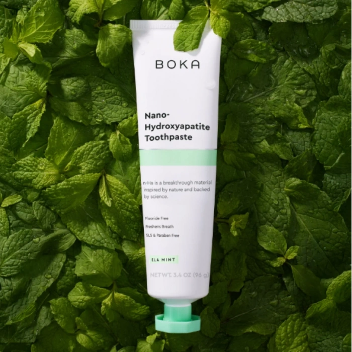 Boka Nano -Hydroxyapatite Toothpaste Ela Mınt Florürsüz Diş Macunu 96 g