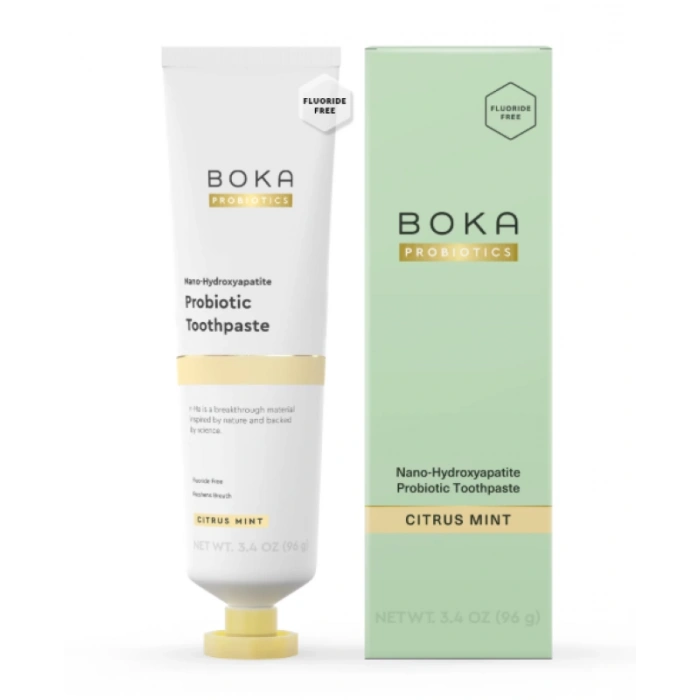 Boka Probıotıcs Nano -Hydroxyapatite Probıotıcs Toothpaste Cıtrus Mınt Florürsüz Diş Macunu 96 g