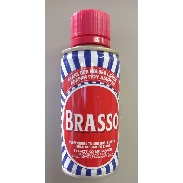 Brasso Pirinç Bakır Paslanmaz Çelik ve Krom İçin Metal Cilası 150 ml