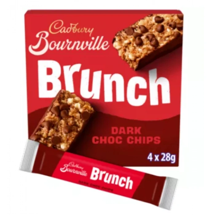 Cadbury Bournville Brunch Dark Choc Chıps 4 Bars