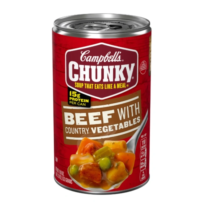 Campbells Chunky Soup That Eats Like A Meal Beef Wıth Country Vegetables Hazır Konserve Yemek 533 g