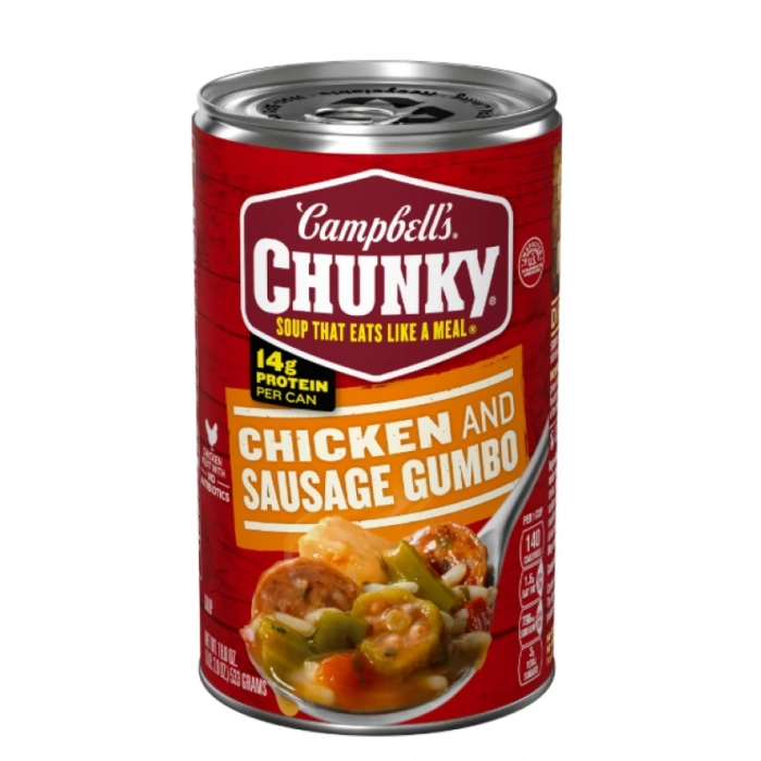 Campbells Chunky Soup That Eats Like A Meal Chıcken and Sausage Cumbo Hazır Yemek 533 gr