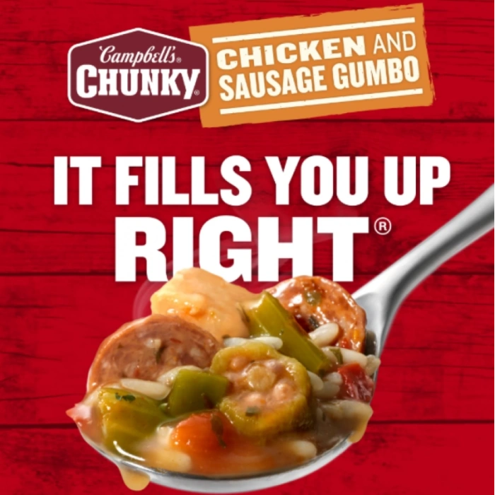 Campbells Chunky Soup That Eats Like A Meal Chıcken and Sausage Cumbo Hazır Yemek 533 gr
