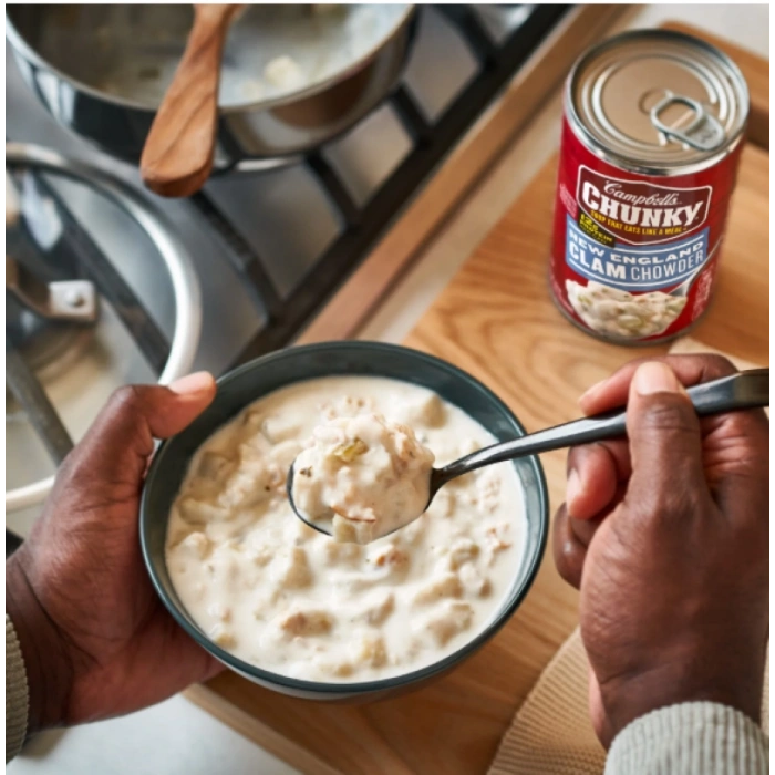 Campbells Chunky Soup That Eats Like A Meal New England Clam Chowder  Konserve Hazır Yemek 533 gr