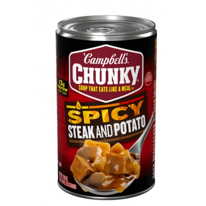 Campbells Chunky Soup That Eats Like A Meal Spıcy Steak and Potato Hazır Yemek 533 g