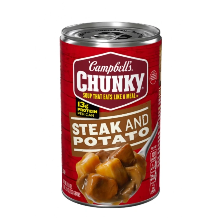 Campbells Chunky Soup That Eats Like A Meal Steak And Potato Hazır Konserve Yemek 533 g