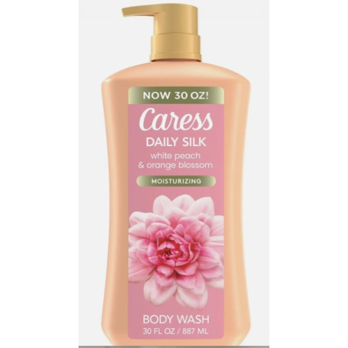 Caress Dıly Sılk White Peach&Orange Blossom Moısturızıng Body Wash 887 ml