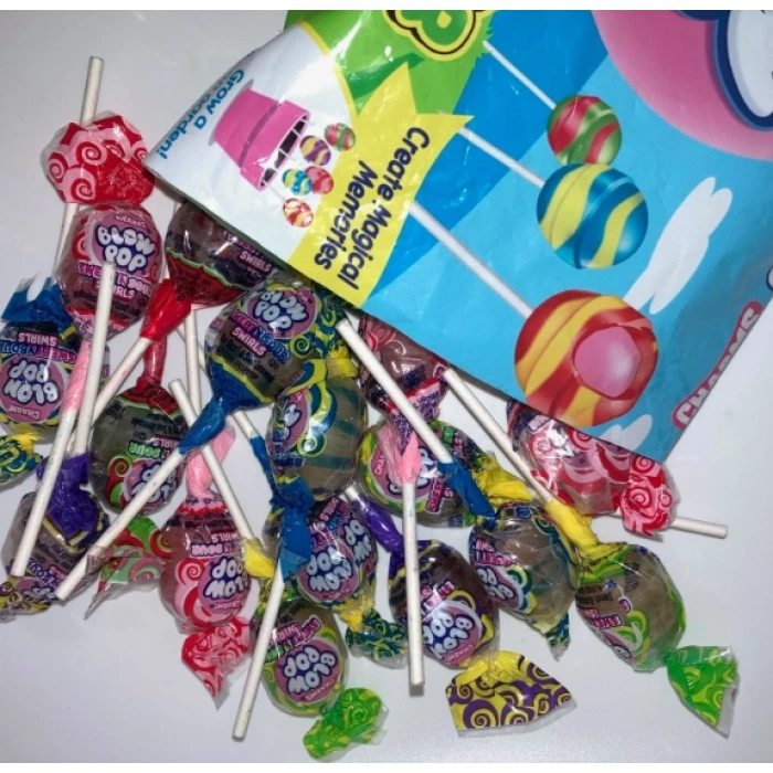 Charms Easter Blow Pop Sweet and Sour Swırls Paskalya Lolipopları 326 gr